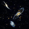 Galaxy Trio: NGC 5566, NGC 5560, and NGC 5569