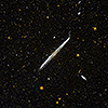 Galaxy's Pencil-Thin Profile